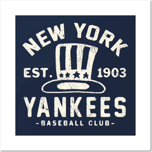 Yankees Retro 1 by  Buck Tee Wall Art by Buck Tee